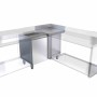 DISTFORM - Meuble d'angle 90° 600 avec plan de travail à droite