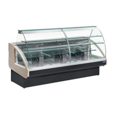 DIAMOND - Fin de série - Comptoir vitrine réfrigéré statique chargement à tiroirs sans réserve L. 2900 mm