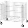 DIAMOND - Panier à linge sur roulettes, pliant L. 810 mm