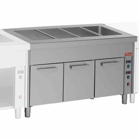 DIAMOND - Élément bain-marie sur armoire chauffante 4x GN1/1