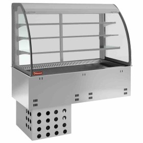 DIAMOND - Élément cuve/vitrine sur 3 niveaux ouverte (rideau), réfrigéré, ventilé, 2x GN1/1
