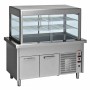 DIAMOND - Élément top/vitrine réfrigerée sur armoire réfrigerée 4x GN1/1