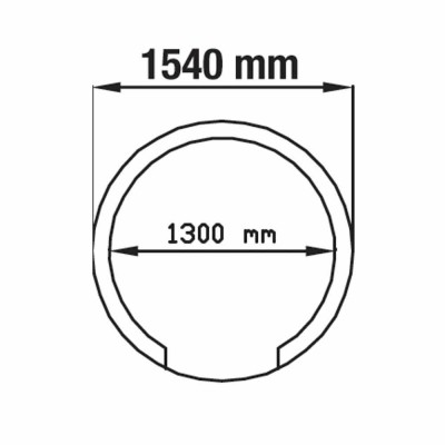 DIAMOND - Four à pizza au bois traditionnel Ø 1540 mm - Assemblées