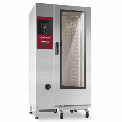 DIAMOND - Four électrique vapeur directe et convection 20 x GN 1/1 + Cleaning