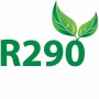 DIAMOND - Comptoir vitrine réfrigérée vitre droite 90°, avec réserve - GRIS/NOIR L. 2000 mm