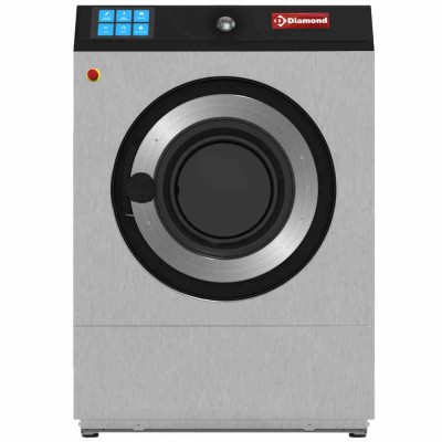 DIAMOND - Lave-linge à super essorage, 14 kg inox