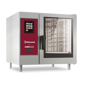 DIAMOND - Four électrique "TOUCH" vapeur boiler et convection 6 x GN 1/1 + Cleaning