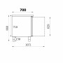 COMBISTEEL - Table réfrigérée positive 3 portes L. 1795 mm P. 700 mm