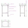 COMBISTEEL - Billot bloc de découpage en polyéthylène 80 mm épaisseur 500 x 400 mm