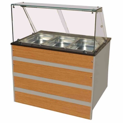 COMBISTEEL - Buffet chaud 3x GN 1/1 1070 x 800 x 850 mm