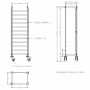 COMBISTEEL - Chariot de débarassage démontable GN 1/1