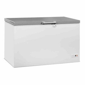 COMBISTEEL - Congélateur bahut couvercle inox 407 L