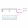COMBISTEEL - Étagère murale en inox inclus consoles 1800 x 400 x 190 mm