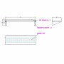 COMBISTEEL - Étagère murale en inox inclus consoles 900 x 400 x 190 mm