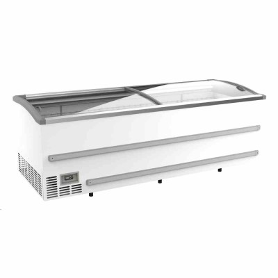 COMBISTEEL - Congélateur bahut blanc pour supermarché dégivrage manuel 1216 L