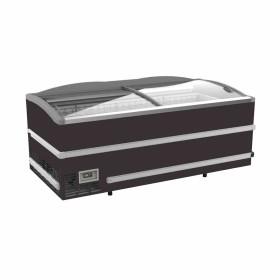 COMBISTEEL - Congélateur bahut noir pour supermarché dégivrage manuel 864 L