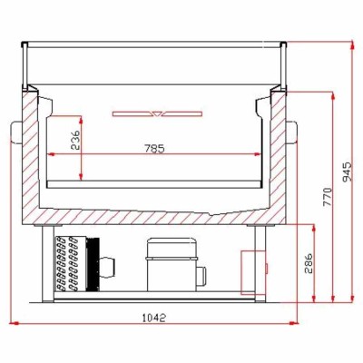 COMBISTEEL - Îlot de refroidissement/congelation commutable 1.5