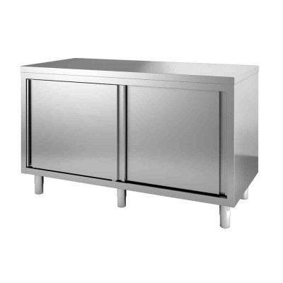 COMBISTEEL - Plan de travail portes coulissantes L. 2700 mm P. 700 mm