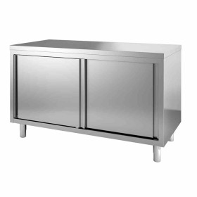 COMBISTEEL - Plan de travail portes coullissantes L. 2000 mm P. 700 mm