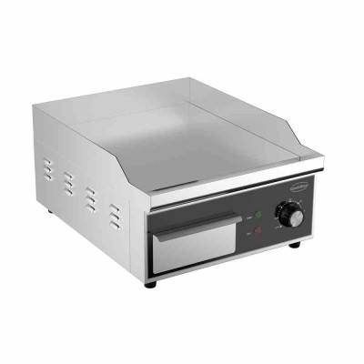 COMBISTEEL - Plaque grille électrique inox lisse 360 x 450 x 220 mm