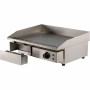 COMBISTEEL - Plaque grille électrique inox lisse 550 x 470 x 230 mm