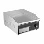 COMBISTEEL - Plaque grille électrique inox rainuré 360 x 450 x 220 mm