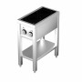 COMBISTEEL - Cuisinière à induction 2 zones avec dessous ouvert 355 x 655 x 875 mm