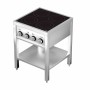 COMBISTEEL - Cuisinière à induction 4 zones avec dessous ouvert 655 x 655 x 875 mm