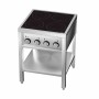COMBISTEEL - Cuisinière à induction 4 zones avec dessous ouvert 655 x 655 x 875 mm