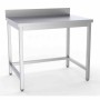 COMBISTEEL - Plan de travail dessous ouvert bord relevé démontable L. 1400 mm P. 700 mm