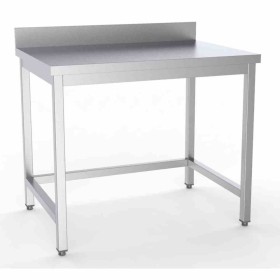 COMBISTEEL - Plan de travail dessous ouvert bord relevé démontable L. 800 mm P. 600 mm