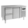 COMBISTEEL - Table réfrigérée positive 1 porte et 2 tiroirs L. 1360 mm P. 700 mm