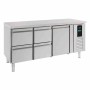 COMBISTEEL - Table réfrigérée positive 1 porte et 4 tiroirs ENERGY LINE L. 1795 mm P. 700 mm