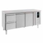 COMBISTEEL - Table réfrigérée positive 2 portes et 2 tiroirs ENERGY LINE L. 1795 mm P. 700 mm