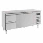 COMBISTEEL - Table réfrigérée positive 2 portes et 2 tiroirs L. 1795 mm P. 700 mm