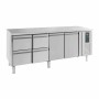 COMBISTEEL - Table réfrigérée positive 2 portes et 4 tiroirs L. 2230 mm P. 700 mm