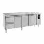 COMBISTEEL - Table réfrigérée positive 3 portes et 2 tiroirs ENERGY LINE L. 2230 mm P. 700 mm