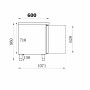 COMBISTEEL - Table réfrigérée positive 4 portes 2230 x 600 x 860 mm