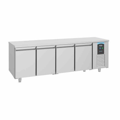 COMBISTEEL - Table réfrigérée positive 4 portes ENERGY LINE L. 2330 mm P. 700 mm