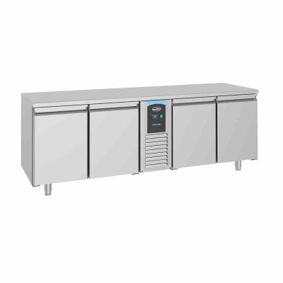 COMBISTEEL - Table réfrigérée positive 4 portes monoblock ENERGY LINE L. 2270 mm P. 700 mm