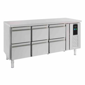COMBISTEEL - Table réfrigérée positive 6 tiroirs ENERGY LINE L. 1795 mm P. 700 mm
