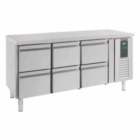 COMBISTEEL - Table réfrigérée positive 6 tiroirs L. 1795 mm P. 700 mm