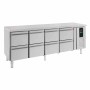 COMBISTEEL - Table réfrigérée positive 8 tiroirs ENERGY LINE L. 2230 mm P. 700 mm