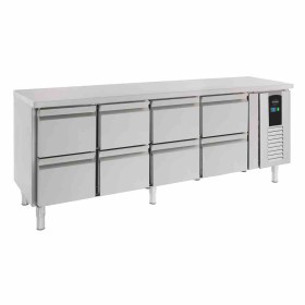 COMBISTEEL - Table réfrigérée positive 8 tiroirs ENERGY LINE L. 2230 mm P. 700 mm