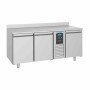 COMBISTEEL - Table réfrigérée positive bord relevé 3 portes monoblock L. 1785 mm P. 700 mm