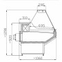 COMBISTEEL - Vitrine réfrigérée OWEN 2.0 2000 x 1060 x 1310 mm