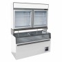COMBISTEEL - Chambre murale frigorifique blanc 2 portes en verre 1454 x 890 x 2110 mm