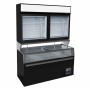 COMBISTEEL - Chambre murale frigorifique noir 2 portes en verre 1454 x 890 x 2110 mm