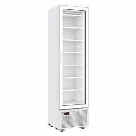 COMBISTEEL - Congélateur 1 porte en verre blanc 221 L