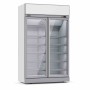 COMBISTEEL - Congélateur 2 portes en verre blanc 1000 L